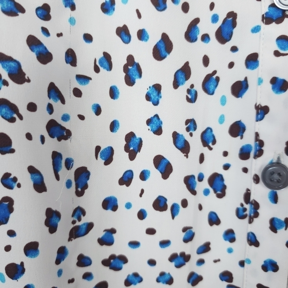 Cabi Button Front Leopard Print Dress Size Small - image 7